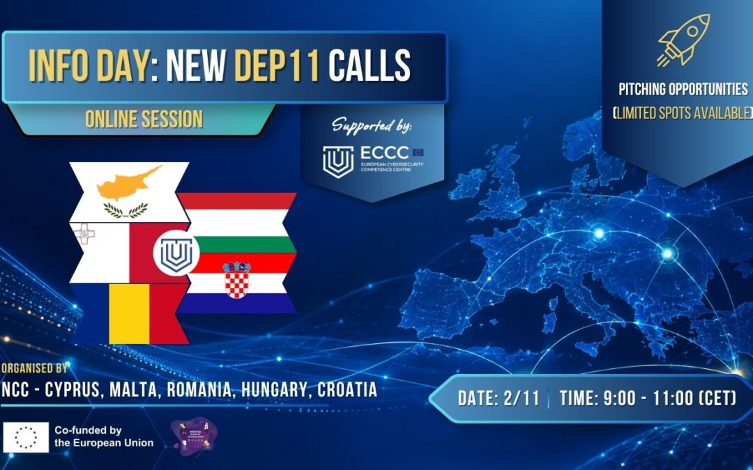 PODSJETNIK: DEP11 – Informativni dan i povezivanje projektnih partnera u području kibernetičke sigurnosti